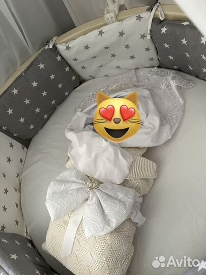 Бортики в детскую кроватку балдахин с держателем