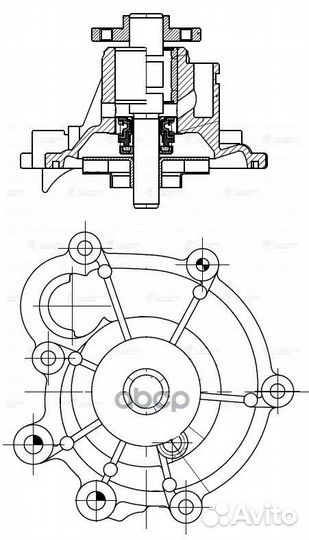 Насос водяной LWP15204 luzar