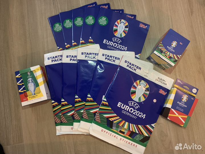 Topps (не Panini) euro 2024 наклейки Чемп Европы