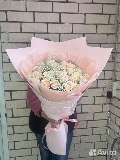 Цветы букеты 101 роза