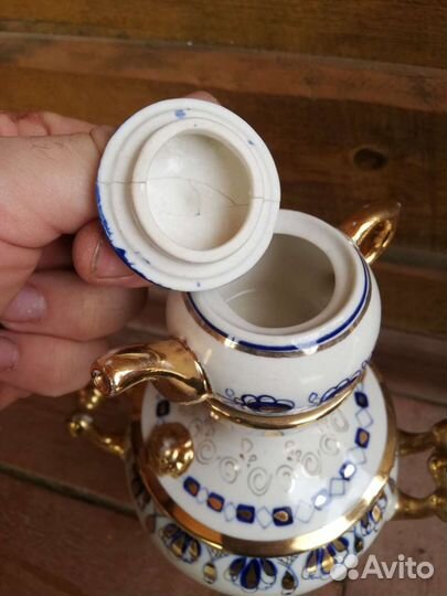 Самовар декоративный гжель