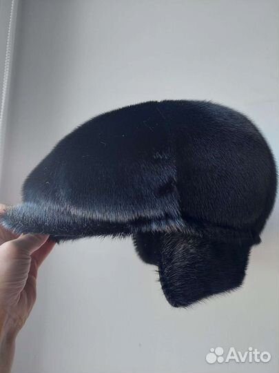 Меховая мужская кепка шапка нерпа