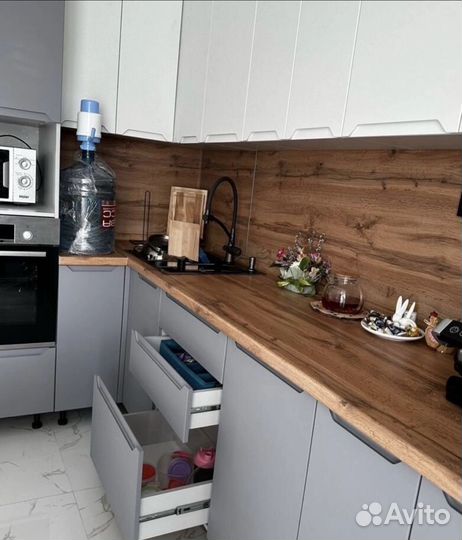 Серая кухня как в IKEA