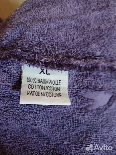 Халат мужской, велюровый, XL