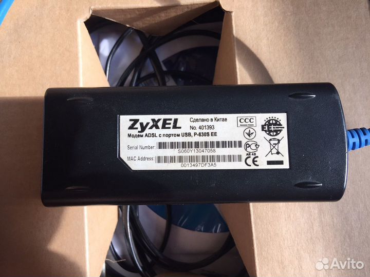 Модем adsl Zyxel p-630ee