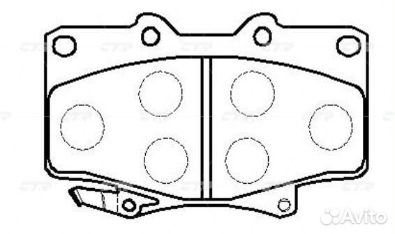 Колодки CTR GK1019 (CKT-5) GK1019 CTR