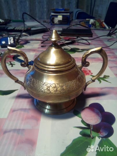 Сахарница под серебро 70-е года