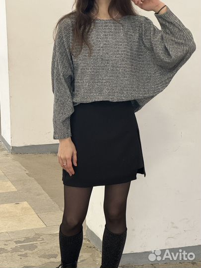 Свитер женский летучая мышь котон