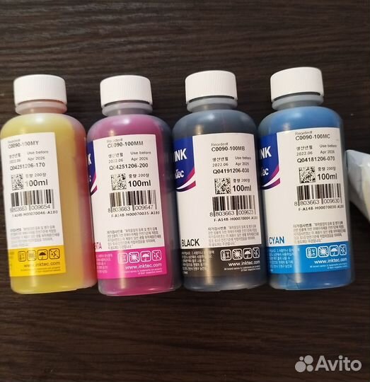 Чернила для Epson inktec E0010-100M, 4 ш x 100 мл
