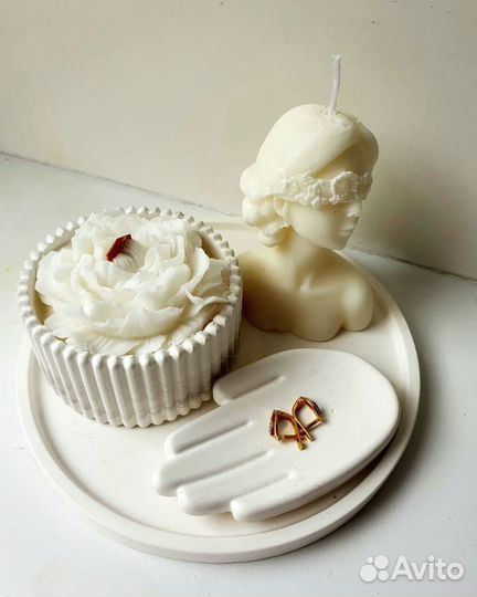 Подарочные наборы из гипса и свечей