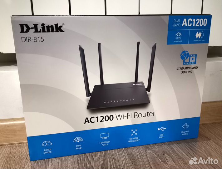 Двухдиапазонный WiFi роутер AC1200 DIR-815