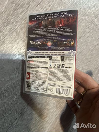 Saints Row nintendo switch