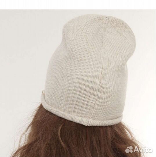 Эффектная вязаная Шапка бини. Зима-осень