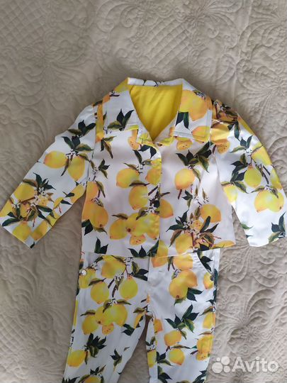 Костюм лимонный 12 m