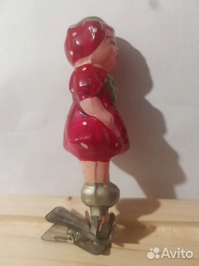 Игрушка ёлочная СССР Земляничка