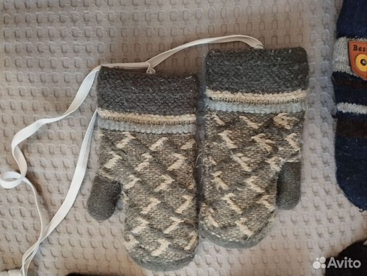 Варежки зимние, перчатки на 4-5 лет