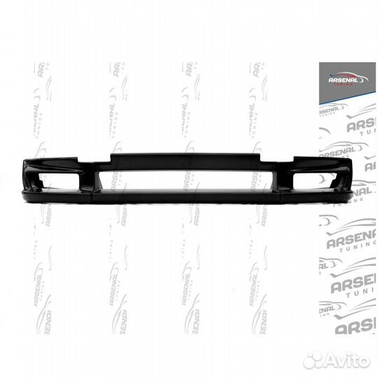 Накладка на передний бампер Pajero IV дорестайлинг