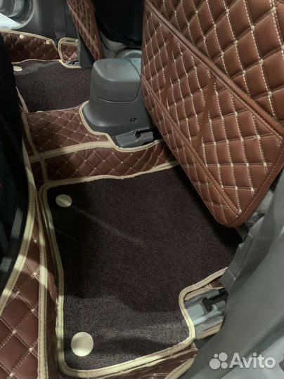 3d коврики из эко кожи для Nissan March