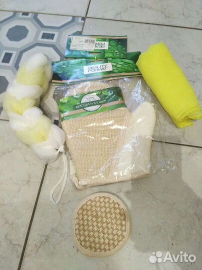 Мочалка натуральная(набор)