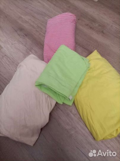 3 натяжных простыни для детской кровати