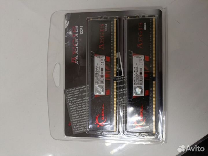 Оперативная память G.skill aegis DDR4 32GB 3200