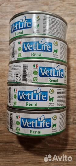 Консервы VetLife renal для кошек