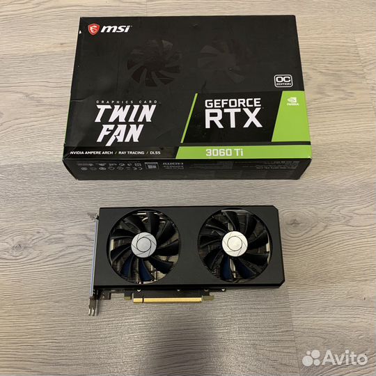 Видеокарта RTX 3060TI 8GB MSI Twin Fan (samsung)