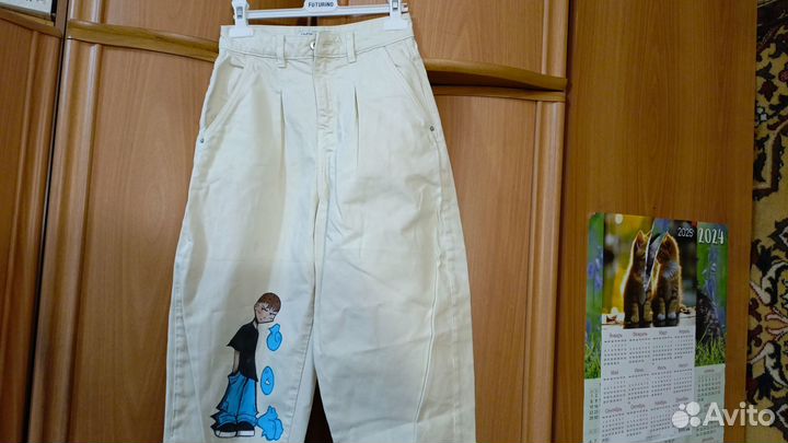 Брюки джинсовые Zara унисекс 164-170