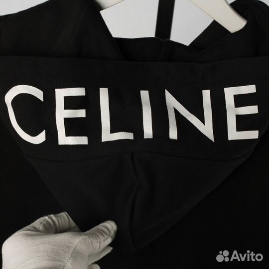 Зип худи Celine черная