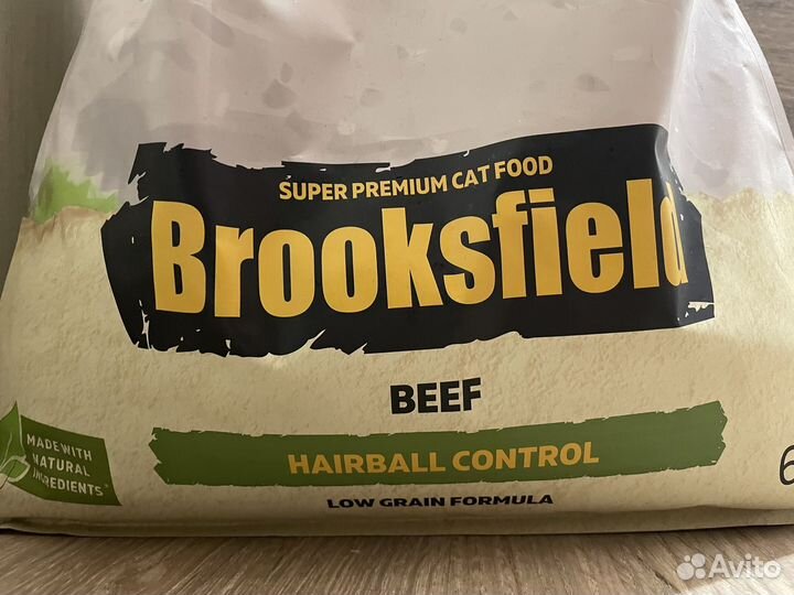 Корм для кошек brooksfield