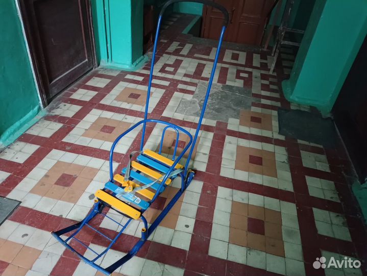 Санки Ника Тимка 5 Комфорт Синие