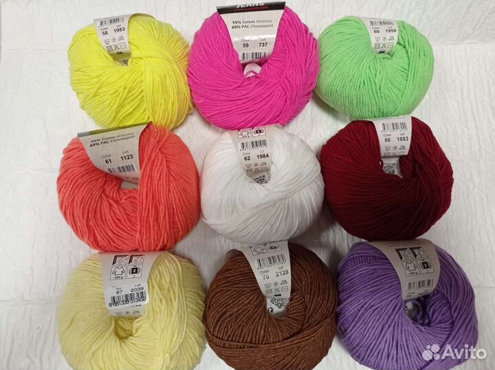 Пряжа YarnaArt jeans ярнарт джинс