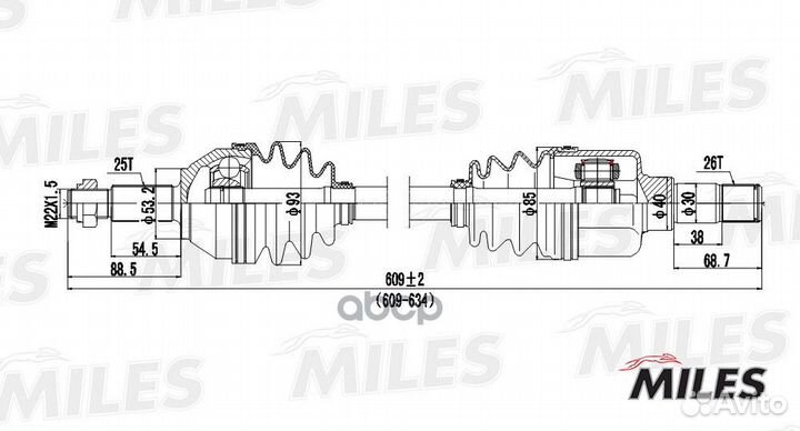 Привод в сборе ford focus 1.8-2.0 98-04 лев