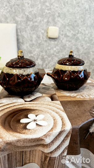 Глиняные горшки 4 шт