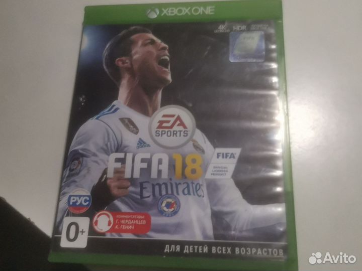 Xbox one диск fifa 18