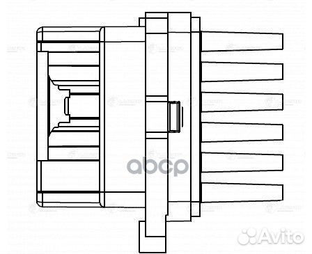 Резистор электровентилятора отопления LFR 1077