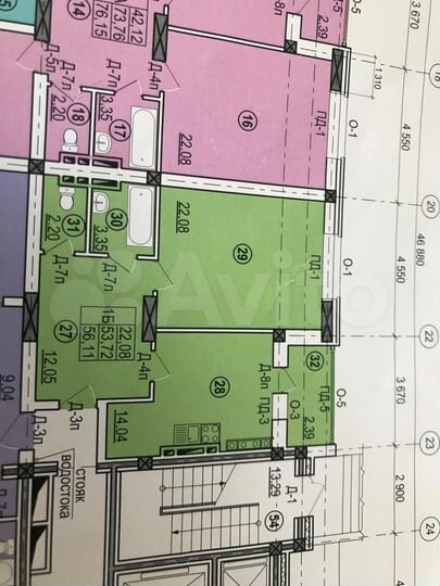 1-к. квартира, 56,7 м², 12/12 эт.