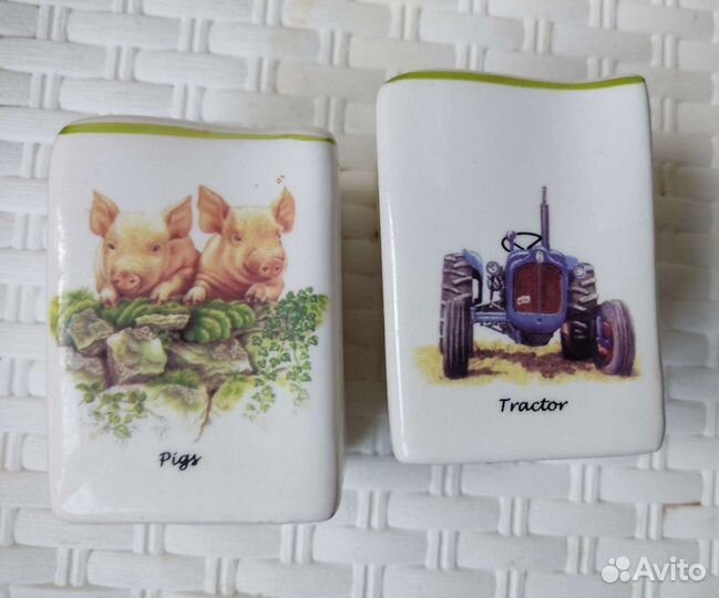 Солонка и перечница керамические