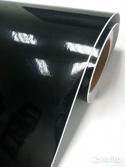 Автовинил плёнка чёрная глянцевая для крыш