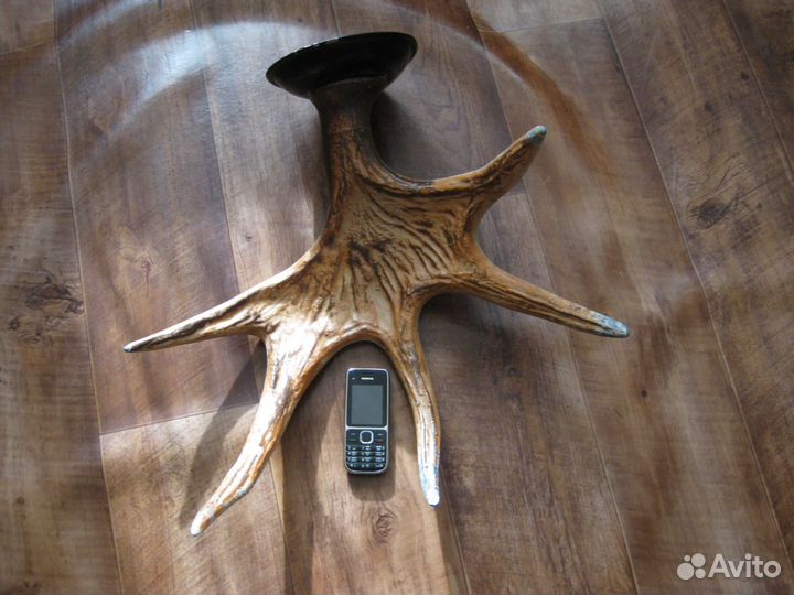 Вешалка рог лося металл