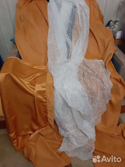 Комплект шторы и тюль бу