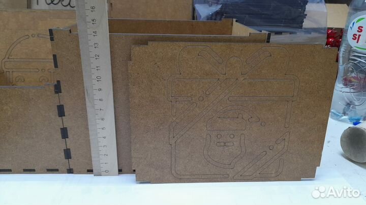 Коробки новогодние деревянные