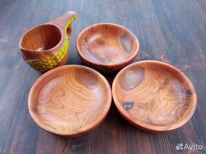 Тарелки из дерева