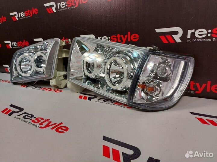 Фары Toyota Hilux Surf 185 LED Белые N1906