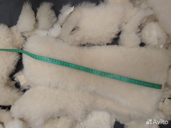 Мех овчина кусочки. Пакетом