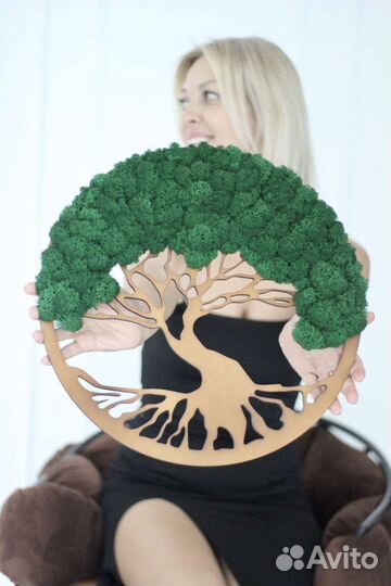 Подарок, Пано Древо, мох, сувенир, картина