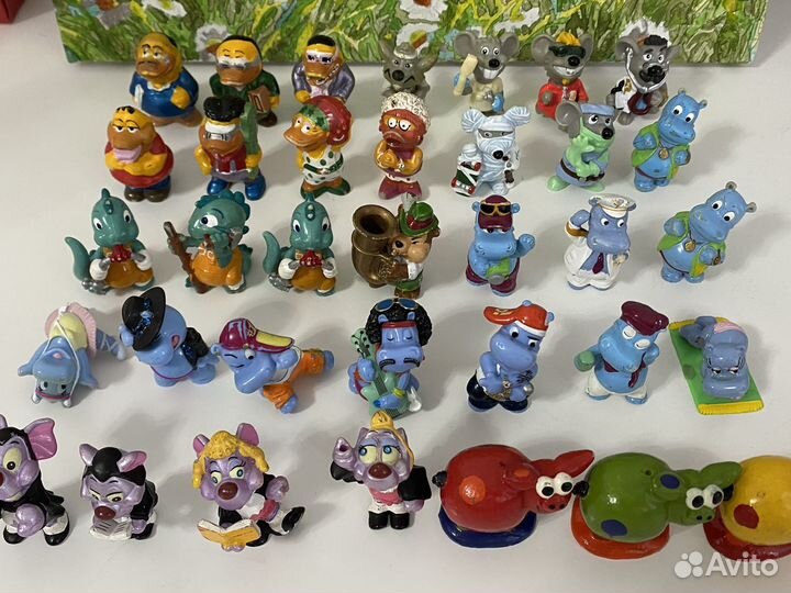 Фигурки Киндер Бегемоты,мыши,утки и тд