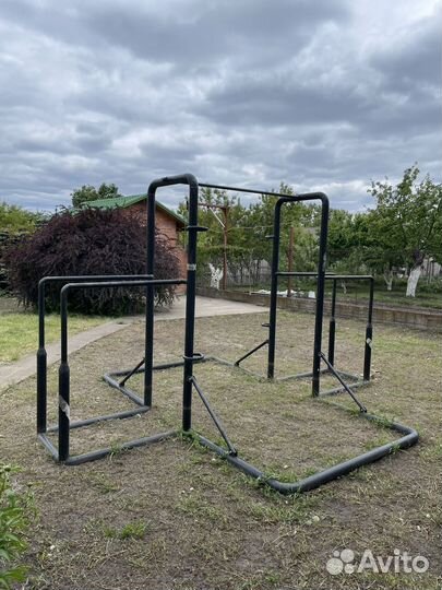 Турник и брусья напольные