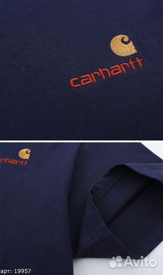 Футболка Carhartt lil brnd синяя