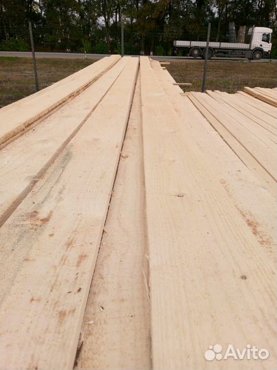 Доска обрезная 25x150 мм, осина, ту